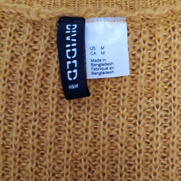 Oversize Mustard Yellow Cardigan - Picture 3 of 5